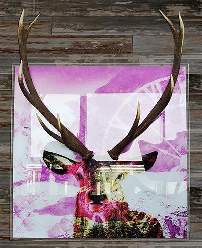 Kunst Vorarlberg Hirschbild modern